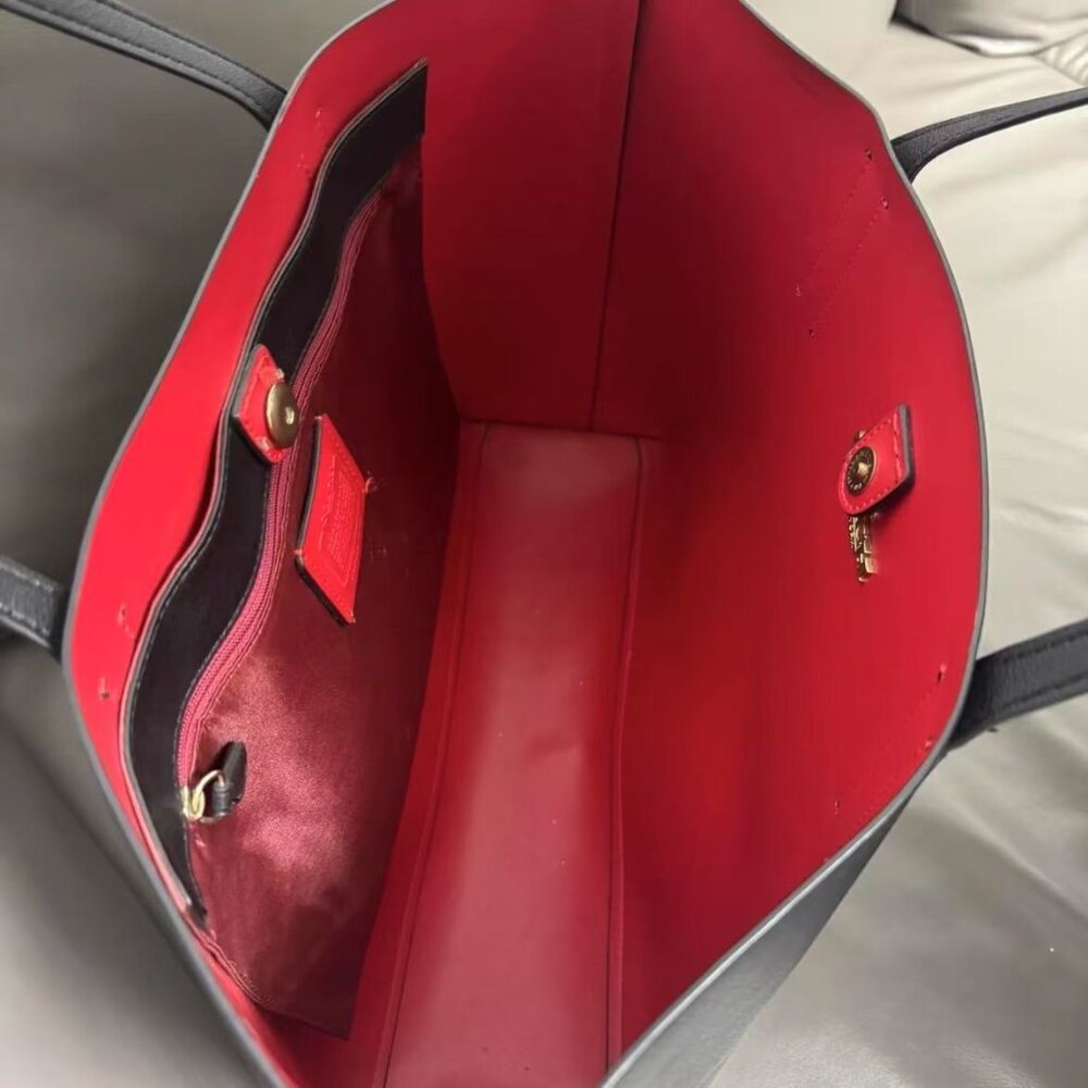 Coach Black and Red Handbag - Picture 2 of 6